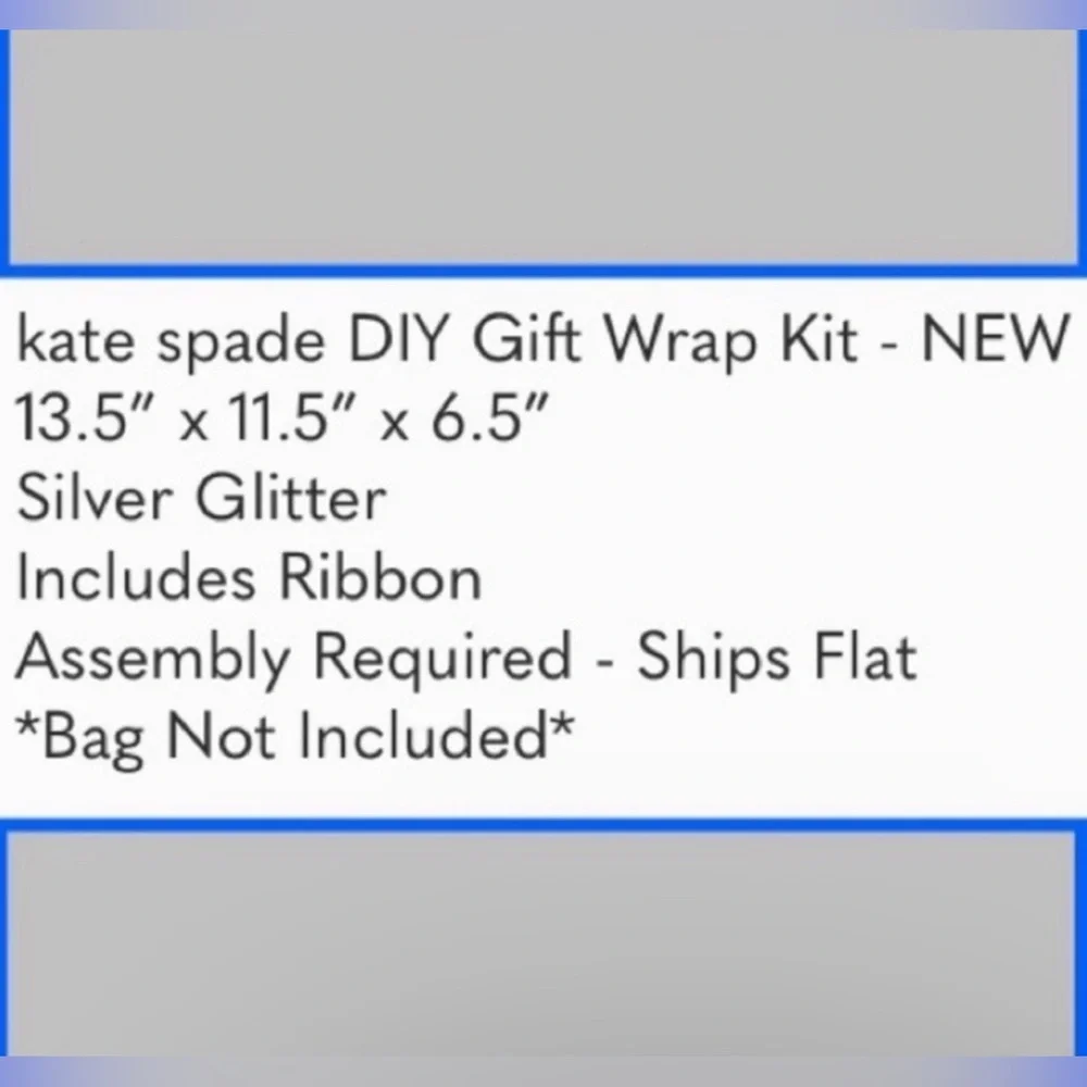 NWT KATE SPADE GIFT WRAP KIT